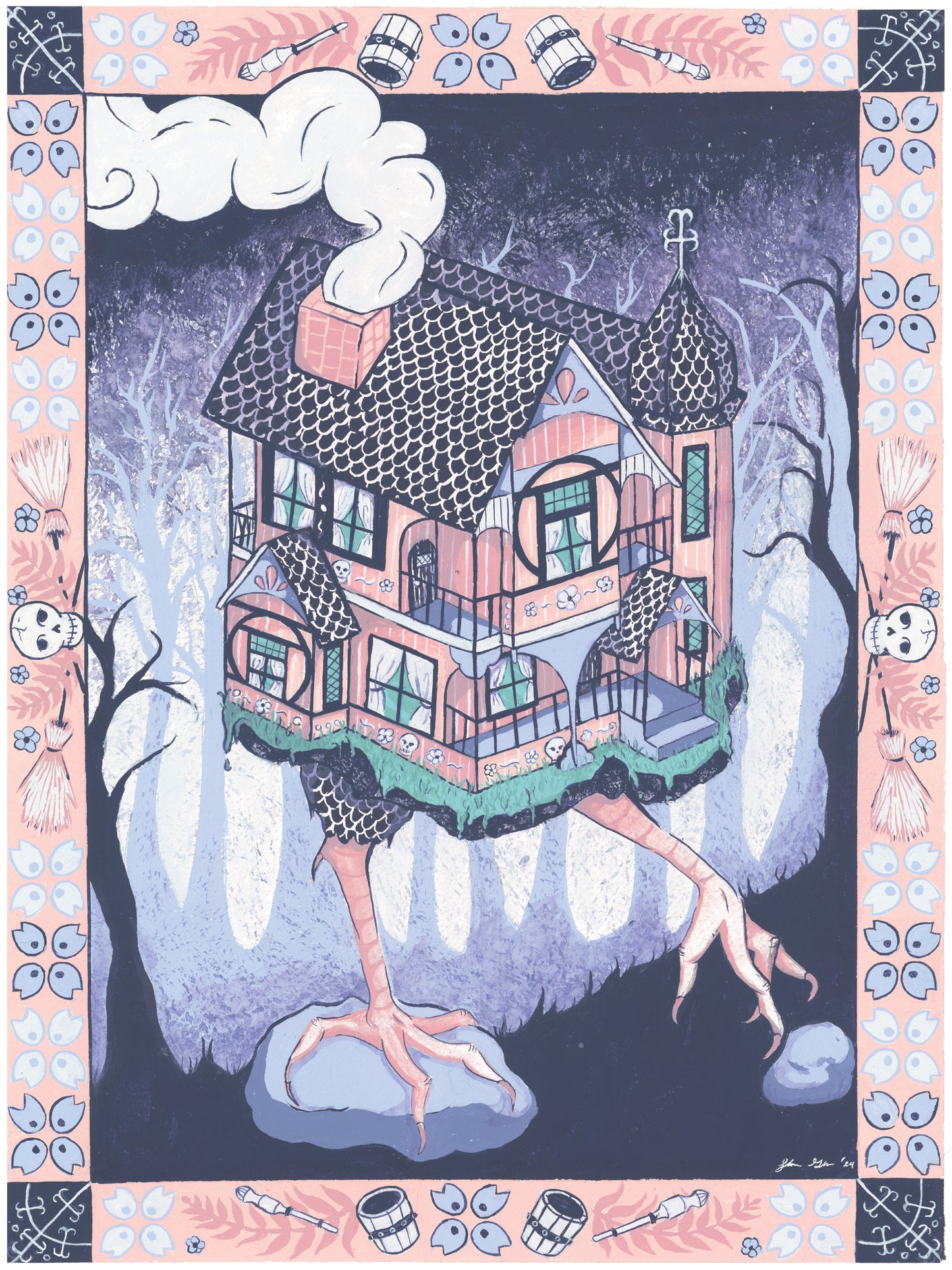 Baba Yaga Dream House Print