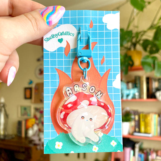 Arson Mushroom Keychain