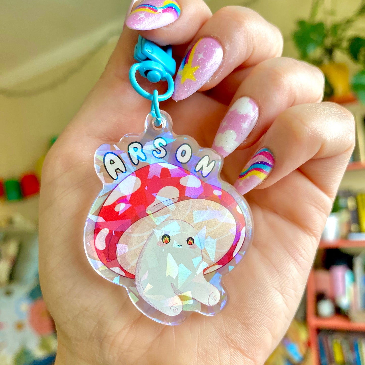 Arson Mushroom Keychain