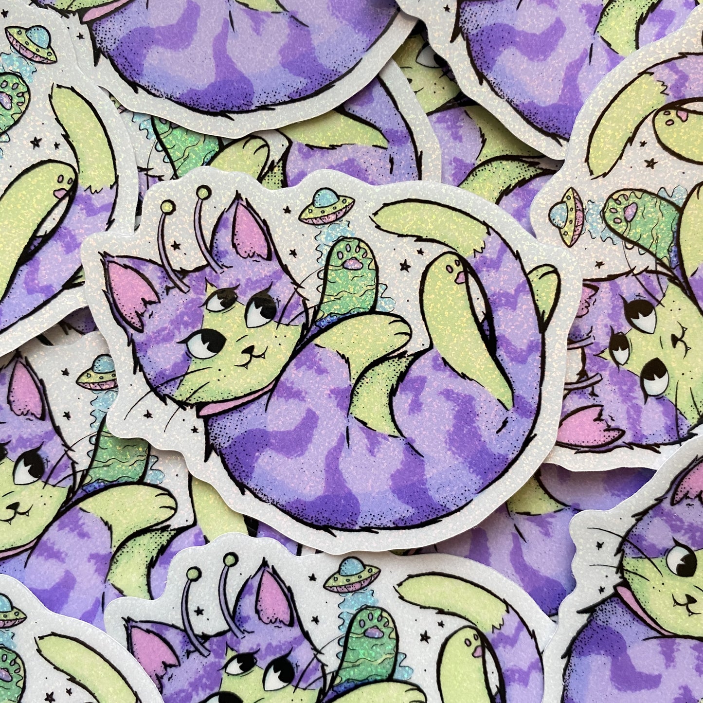 Alien Cat Sticker