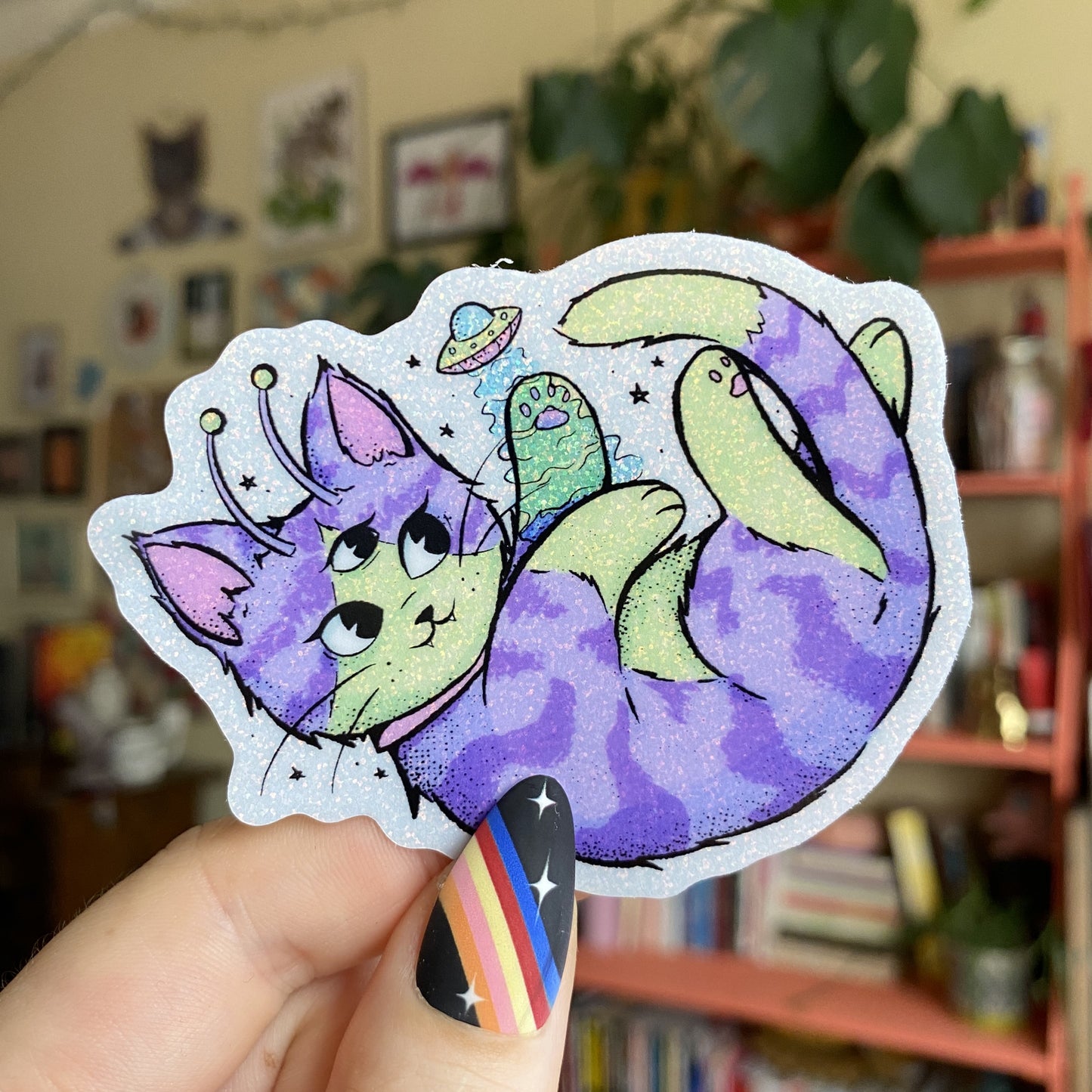 Alien Cat Sticker