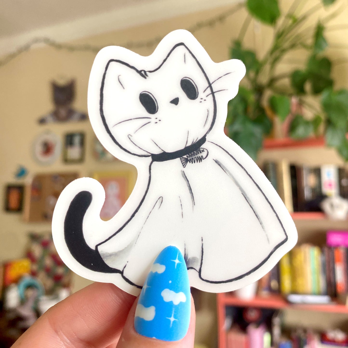 Ghost Cat Sticker