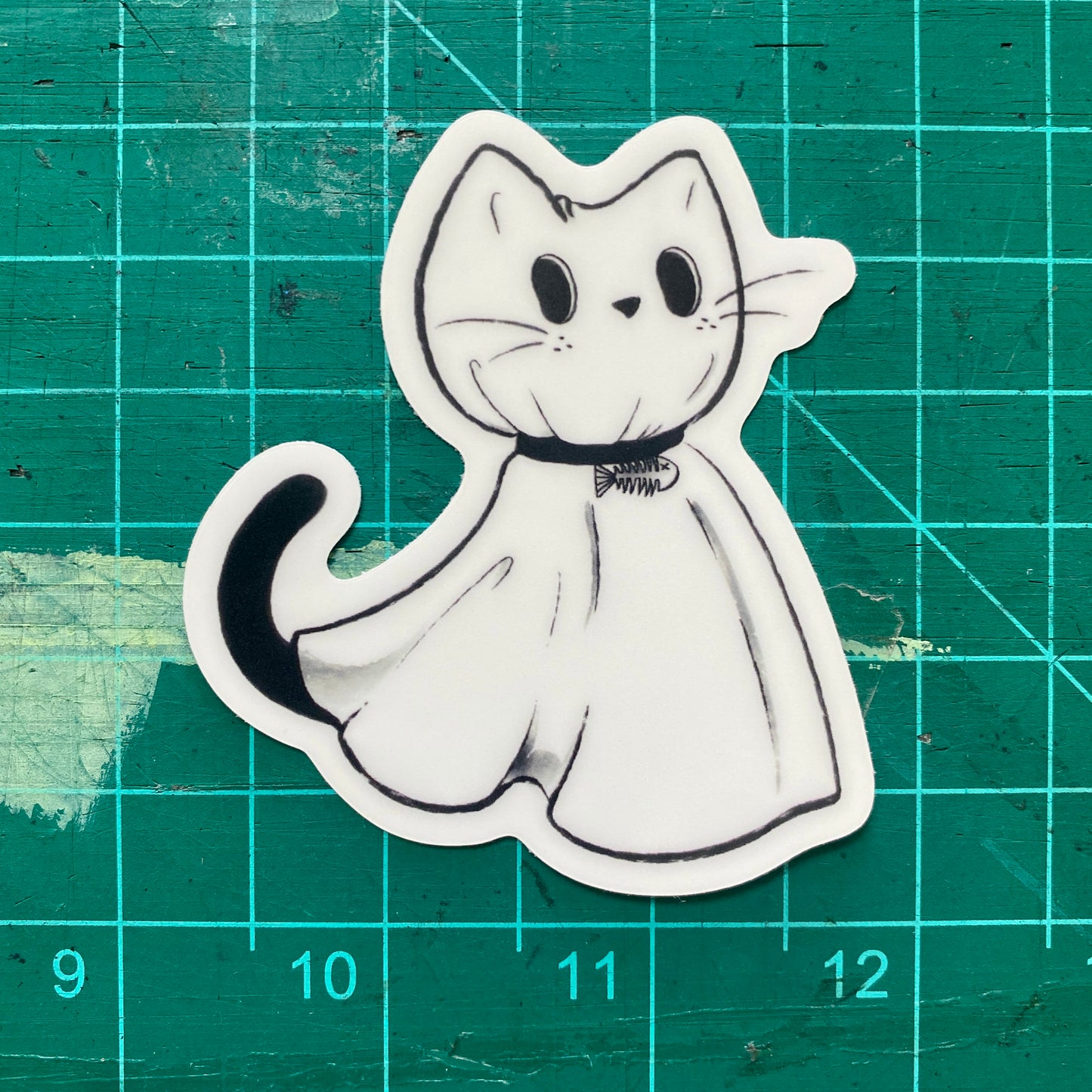 Ghost Cat Sticker