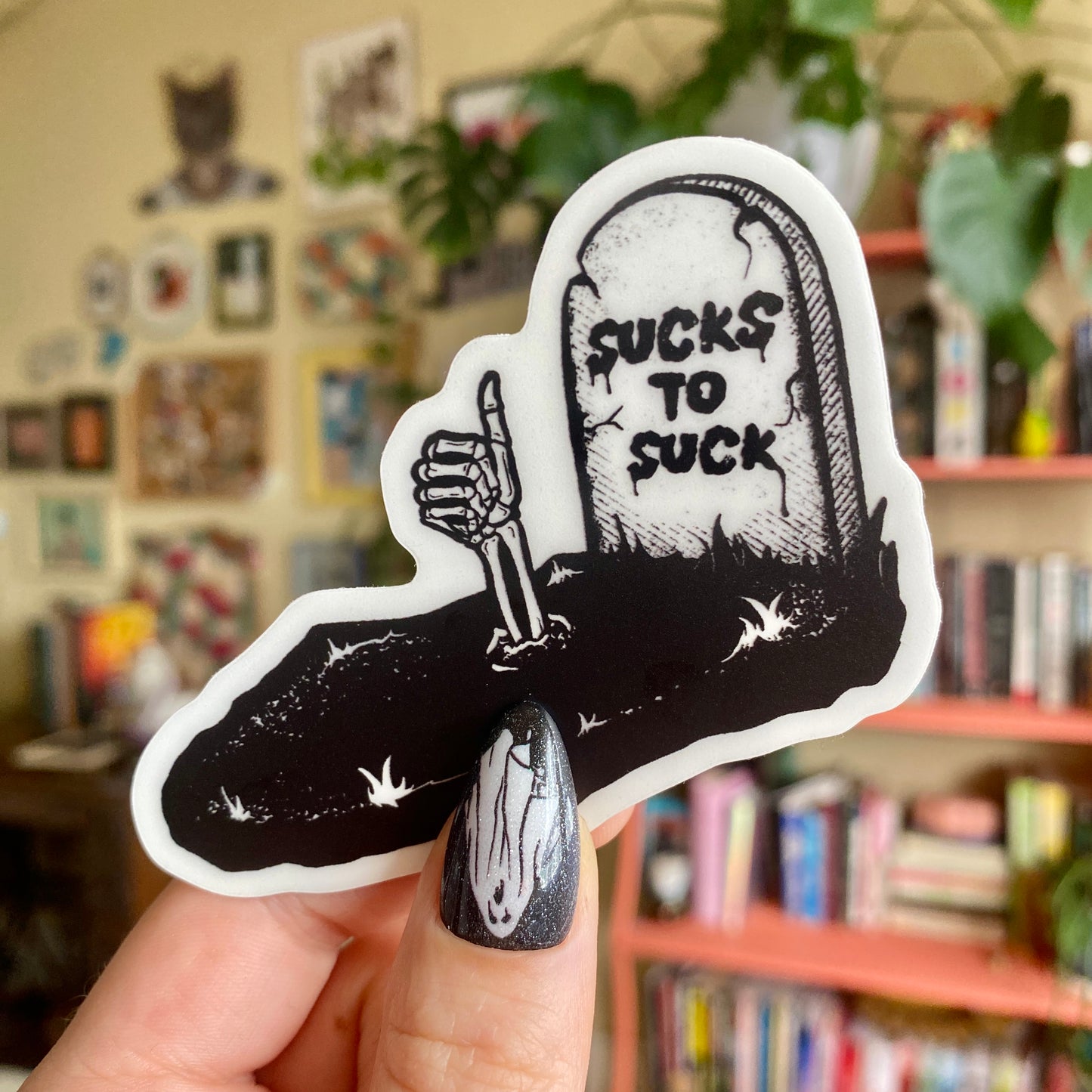 Tombstone Glow-in-the-Dark Sticker