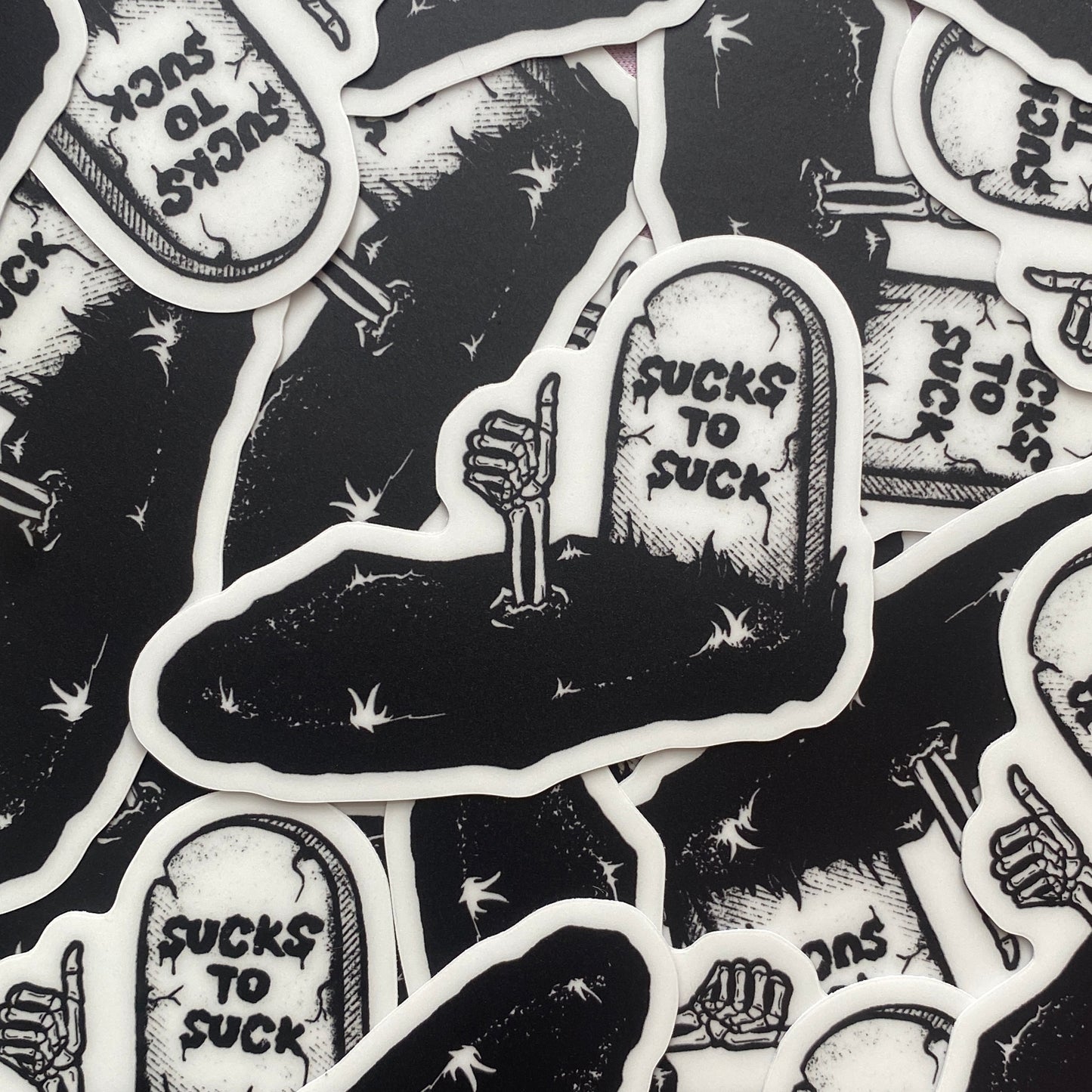 Tombstone Glow-in-the-Dark Sticker