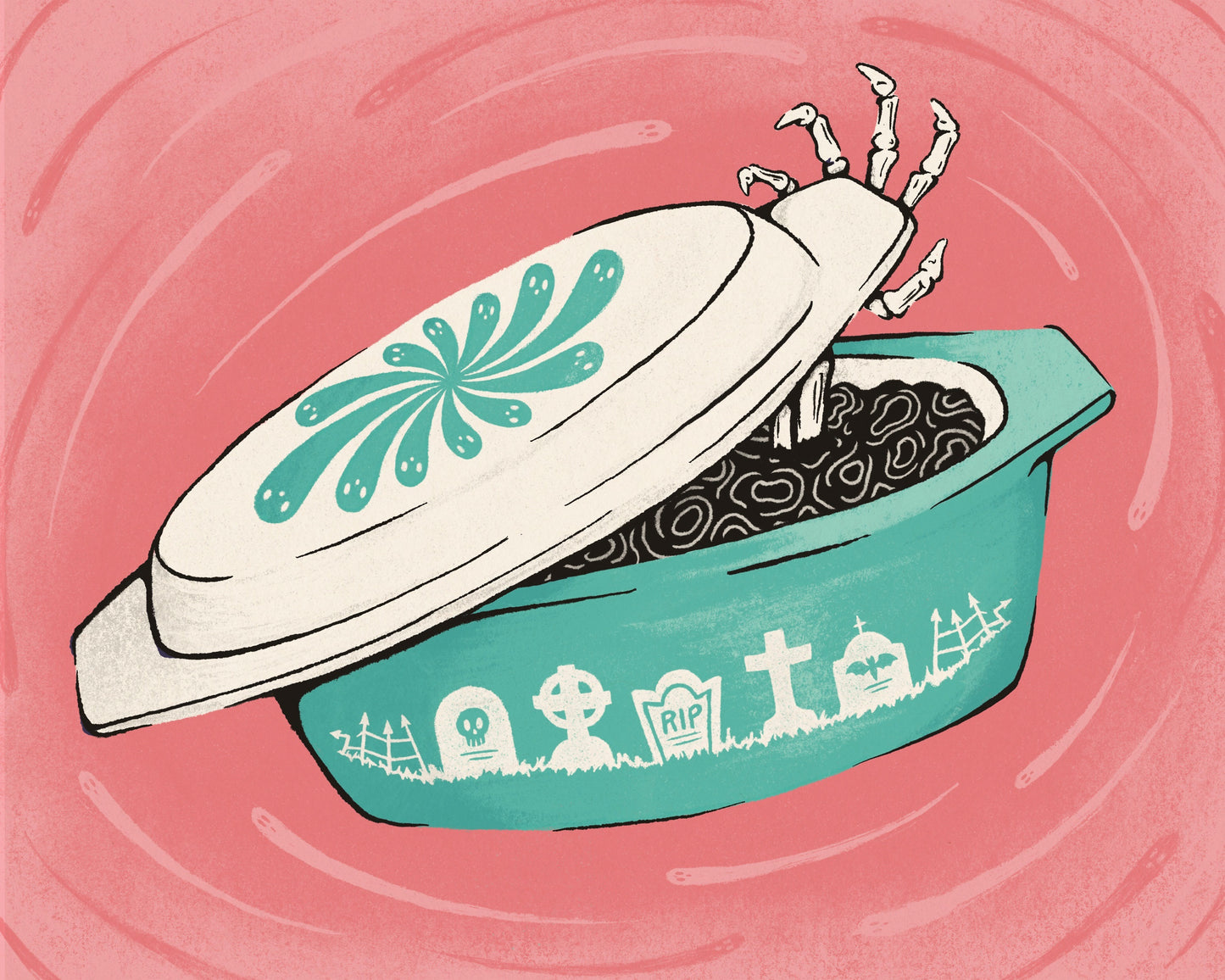 Spooky Pyrex Dish Print