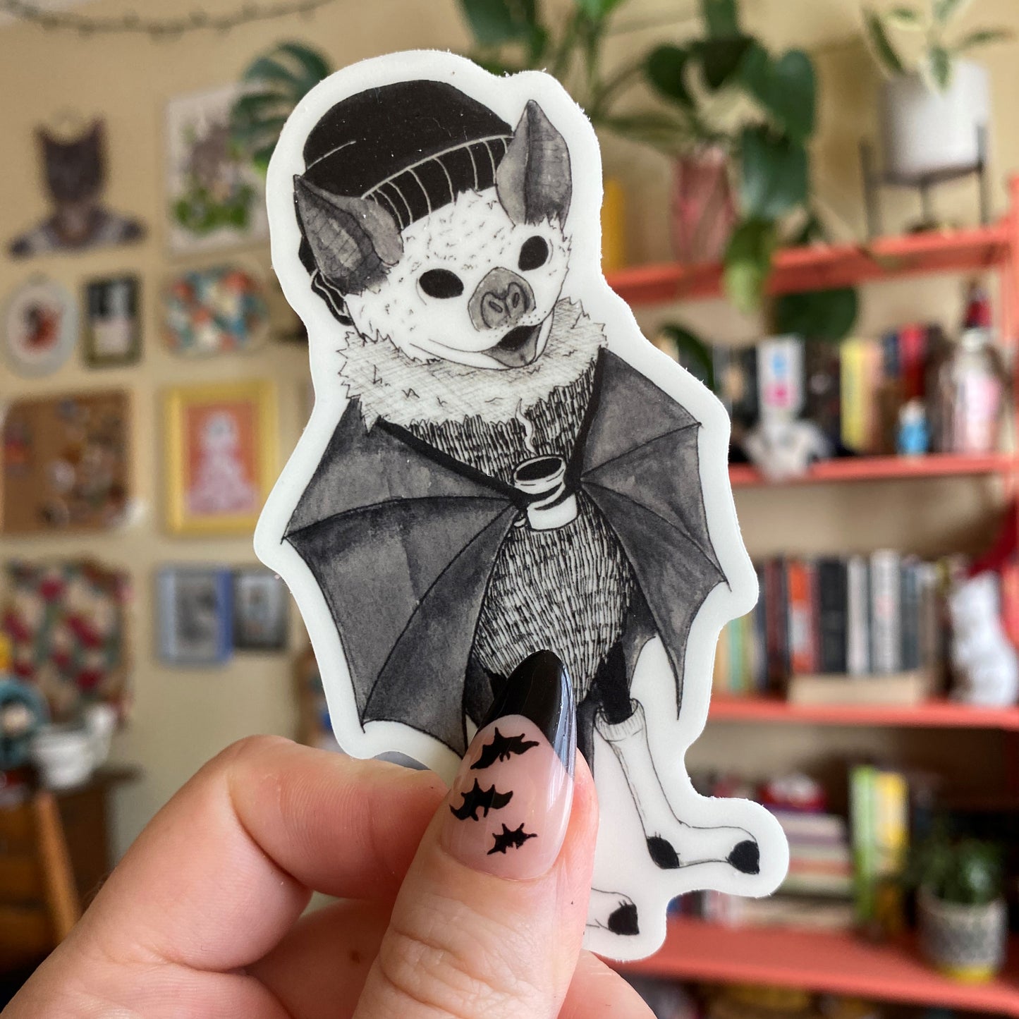 Cozy Bat Sticker