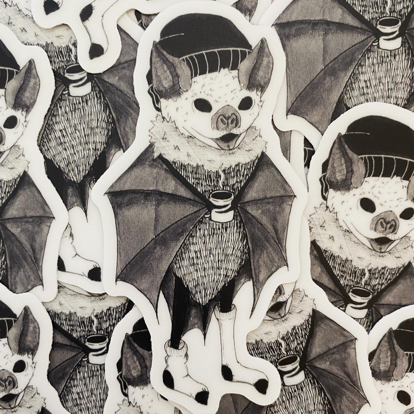 Cozy Bat Sticker