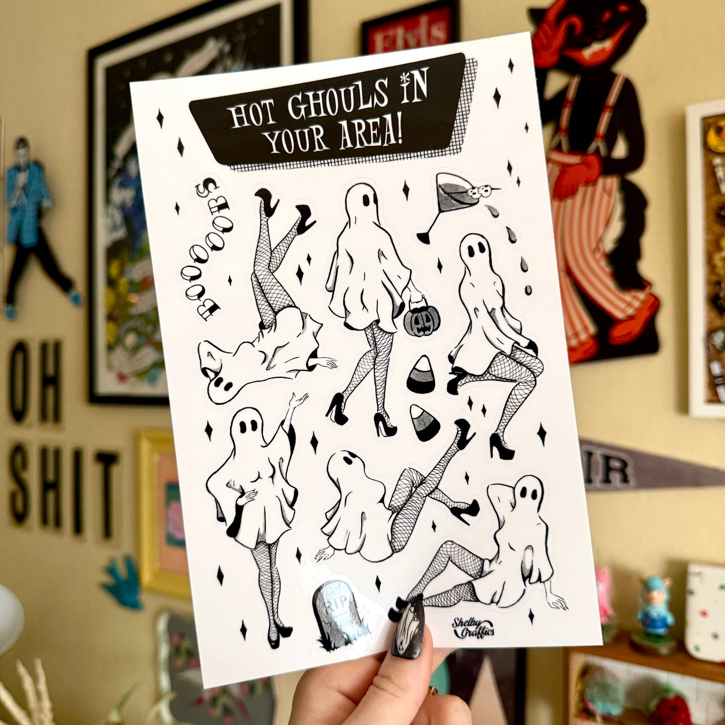 Pinup Ghouls Sticker Sheet