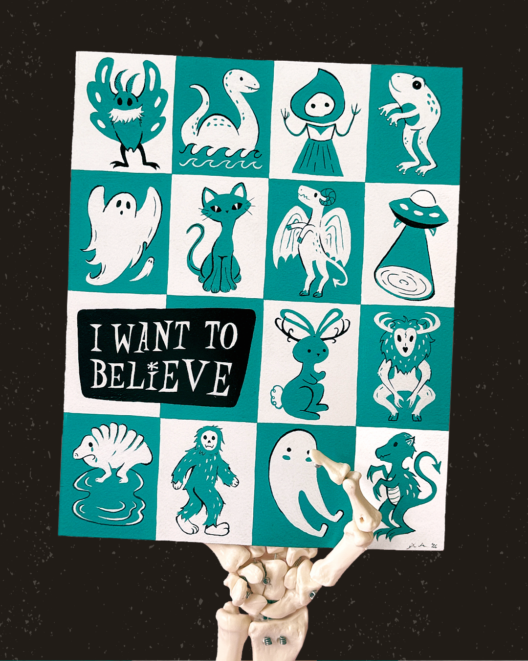 Grid O' Cryptids Print