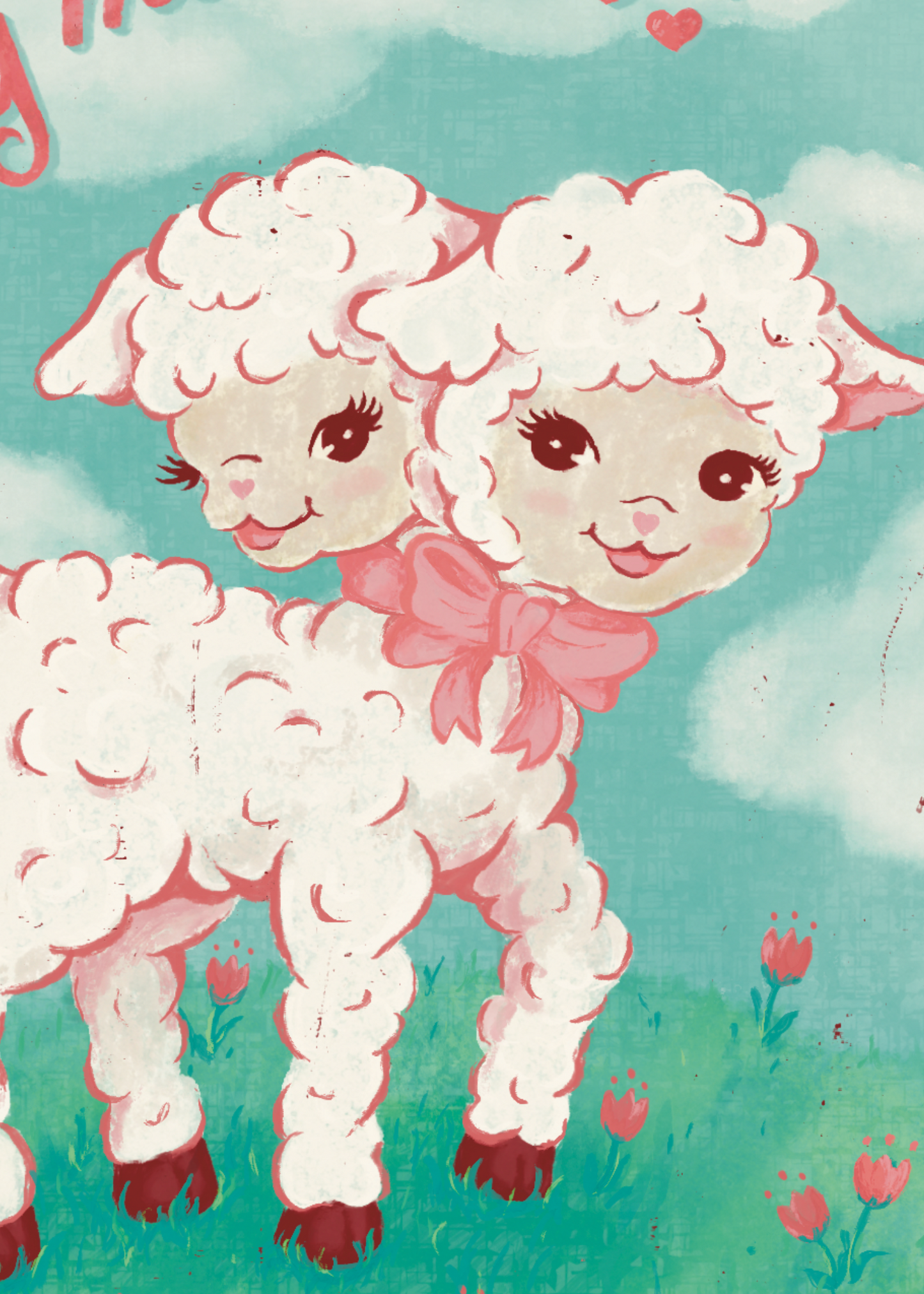 Two-Headed Lamb Print